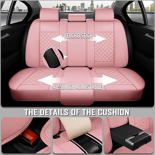 Miniatura 3 de Fundas de asiento de automóvil de cuero de alta calidad, ajuste universal para automóviles, SUV, camiones y sedanes, cojín impermeable para asiento