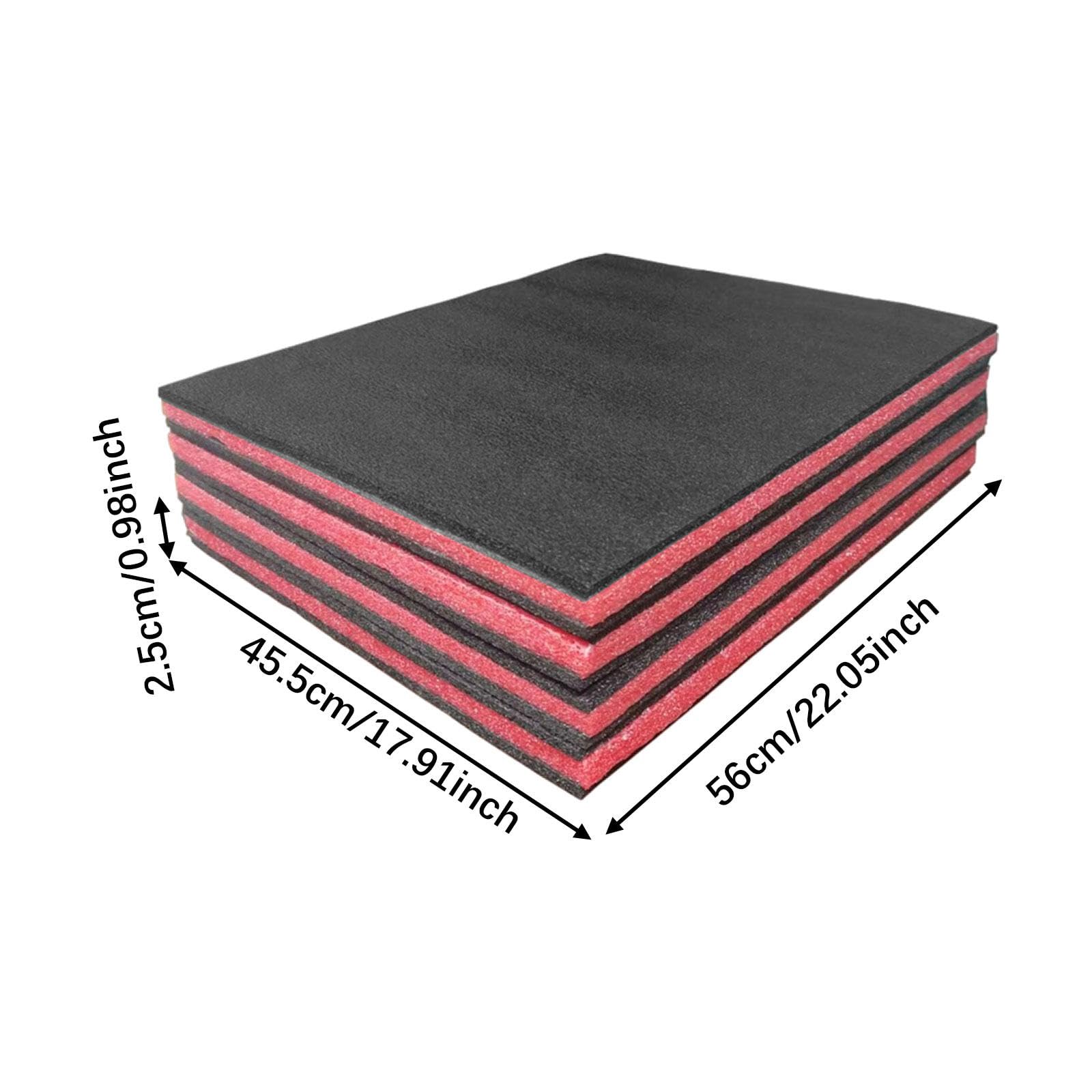 Sharplace Lot de 4 inserts en mousse pour boîte à outils, feuilles de mousse pour outils, faciles à utiliser, protection polyvalente, coussinets d'emballage, 56 Cm X 45.5 Cm X