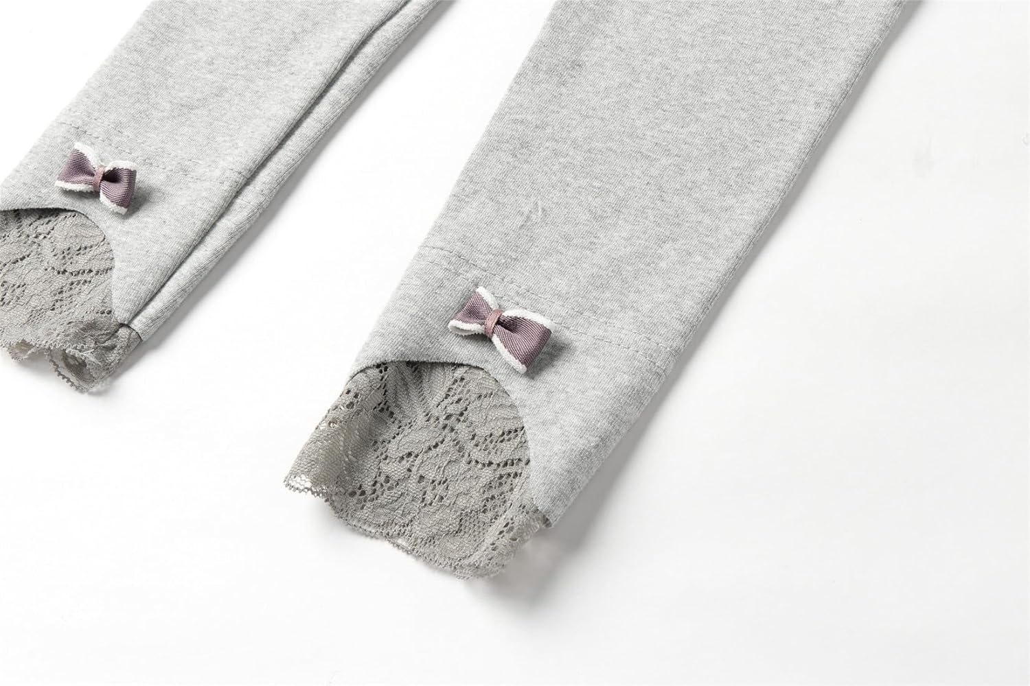 Mud Kingdom Girls Leggings Cotton Tights Pants for Girls Pull On Lace Stretchy Full Length - Image 6