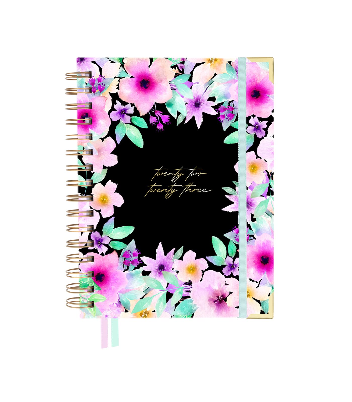 Takenote Calendar 22-23 Week to View A5 15 x 20 cm Spiral Bound Spanish English Stickers 2 Log Strips and a Document Pocket. Takenote