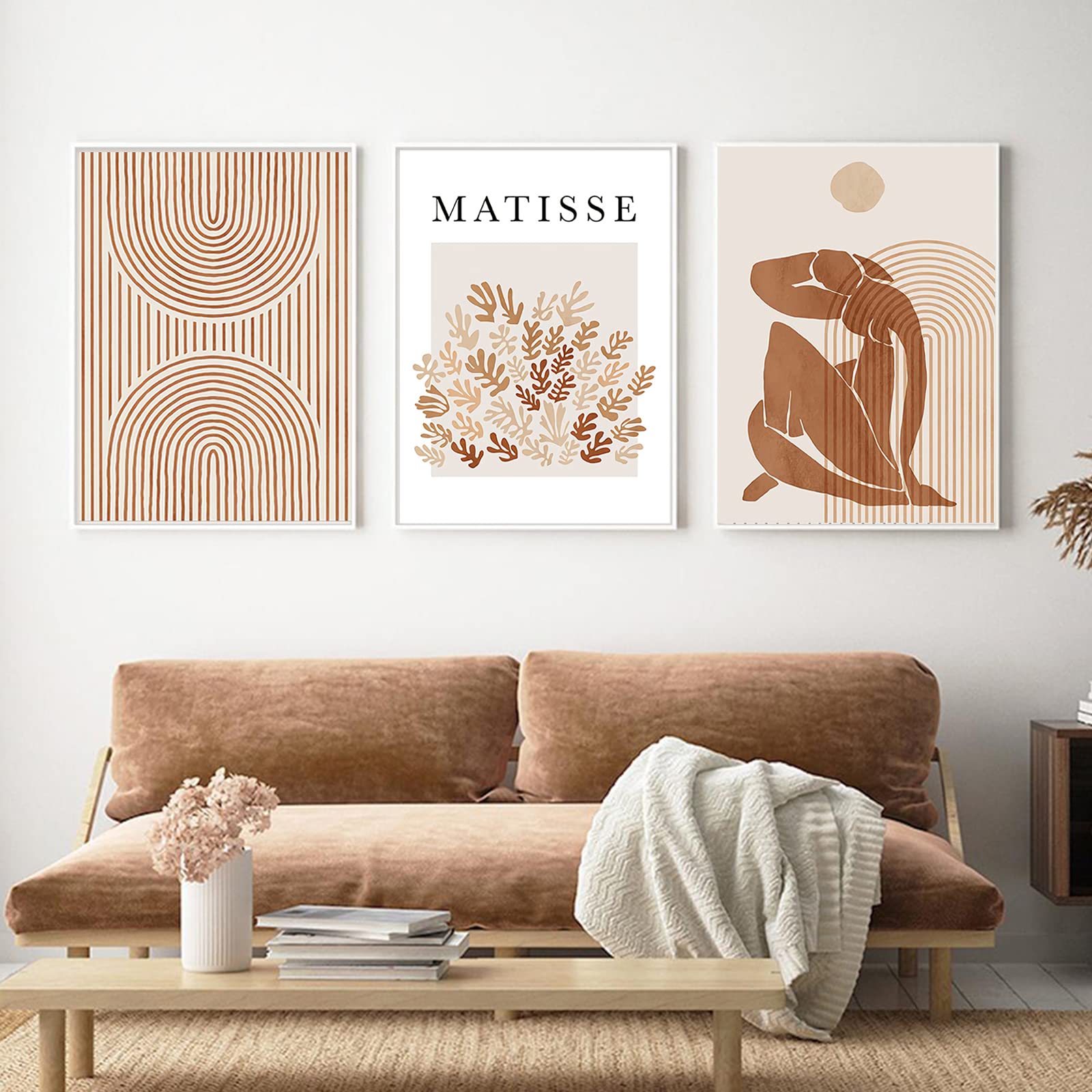 Poster Henri Matisse - Éléments Colorés - Large 30x40 - Abstracte Kunst Print Moderne Kunst Blauw Roze