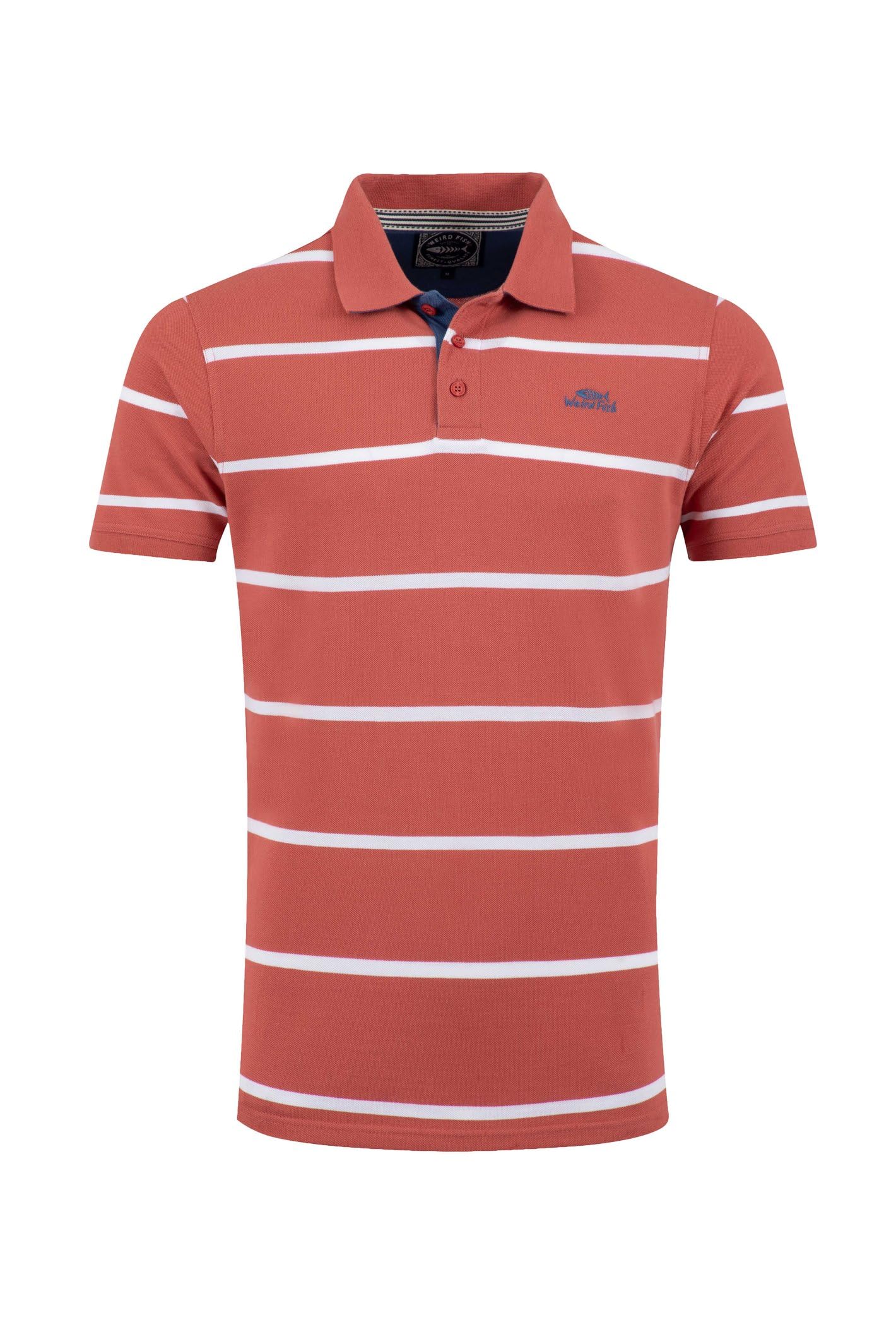 Weird Fish Men's Nantucket Fabian Striped Pique Polo Shirt Size 4XL