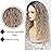 Fencca Grey Blonde Long Curly Wigs for Women Synthetic Layered Wavy Wig with Dark Roots Puffy Easy Wear To Go Curly Hair Wig Mix Color