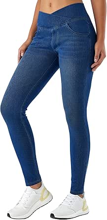 LaiEr Vrouwen V Crossover Hoge Taille Tummy Control Casual Fitness