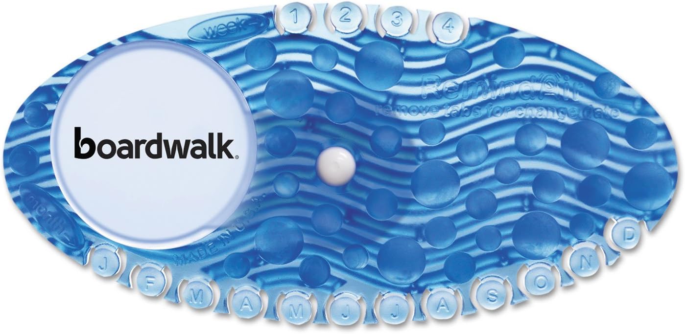 Boardwalk CURVECBL Curve Air Freshener, Cotton Blossom, Blue, 10/Box
