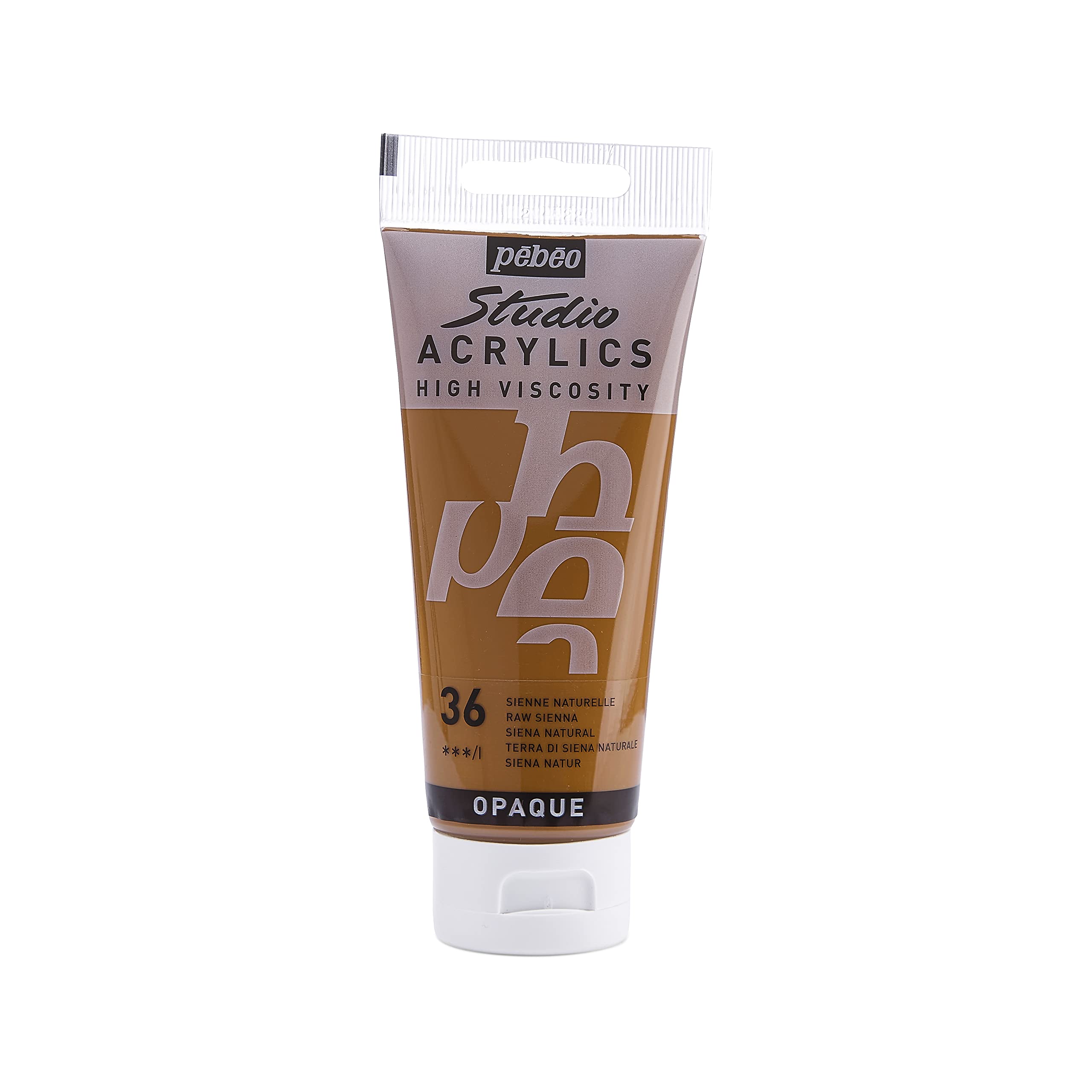 Pebeo Raw Sienna 100 Ml Studio Acrylic Paint,