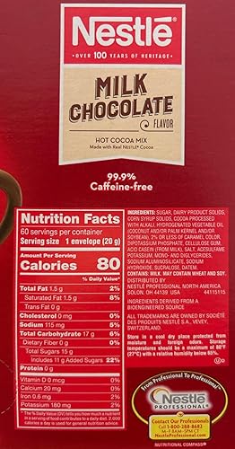 Miniatura 2 de Nestle Paquetes de chocolate caliente mezcla de cacao caliente con sabor a chocolate con leche hecho con cacao real sobres de 071 onzas paquete a