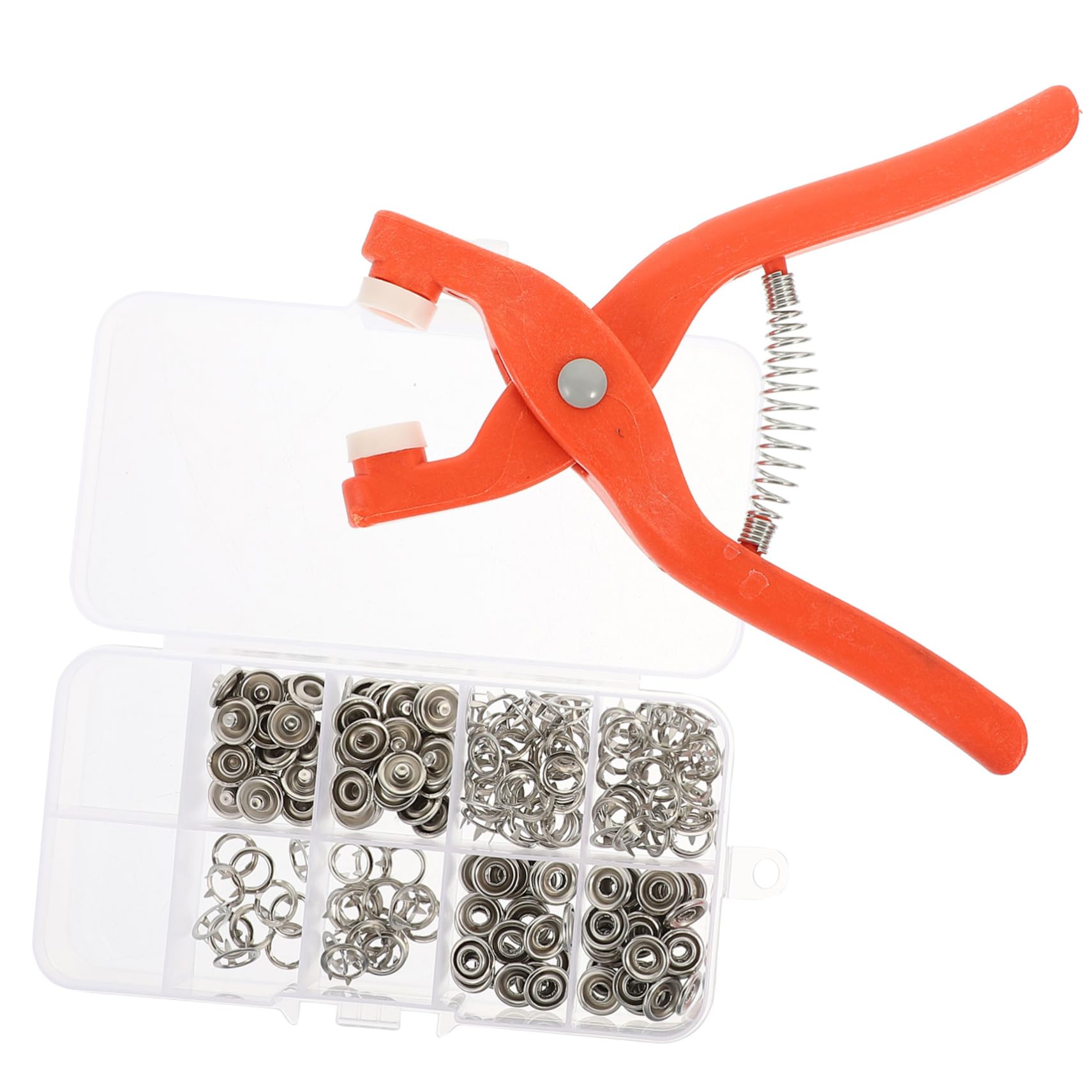 Lurrose 1 Set Five Claw Buckle Set Open-ring Cap Gripper Punching Plier Snap Fastener Tool Leather Working Tools Buttons for Jeans No-sew Button Fasteners Cloth Fork Clothing The Pet Baby