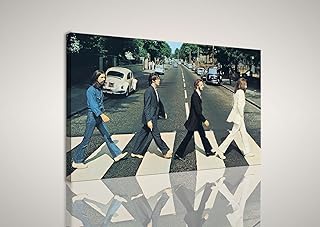 mywalldesign Quadro Moderno Tela Canvas Abbey Road Beatles 100x60 CM