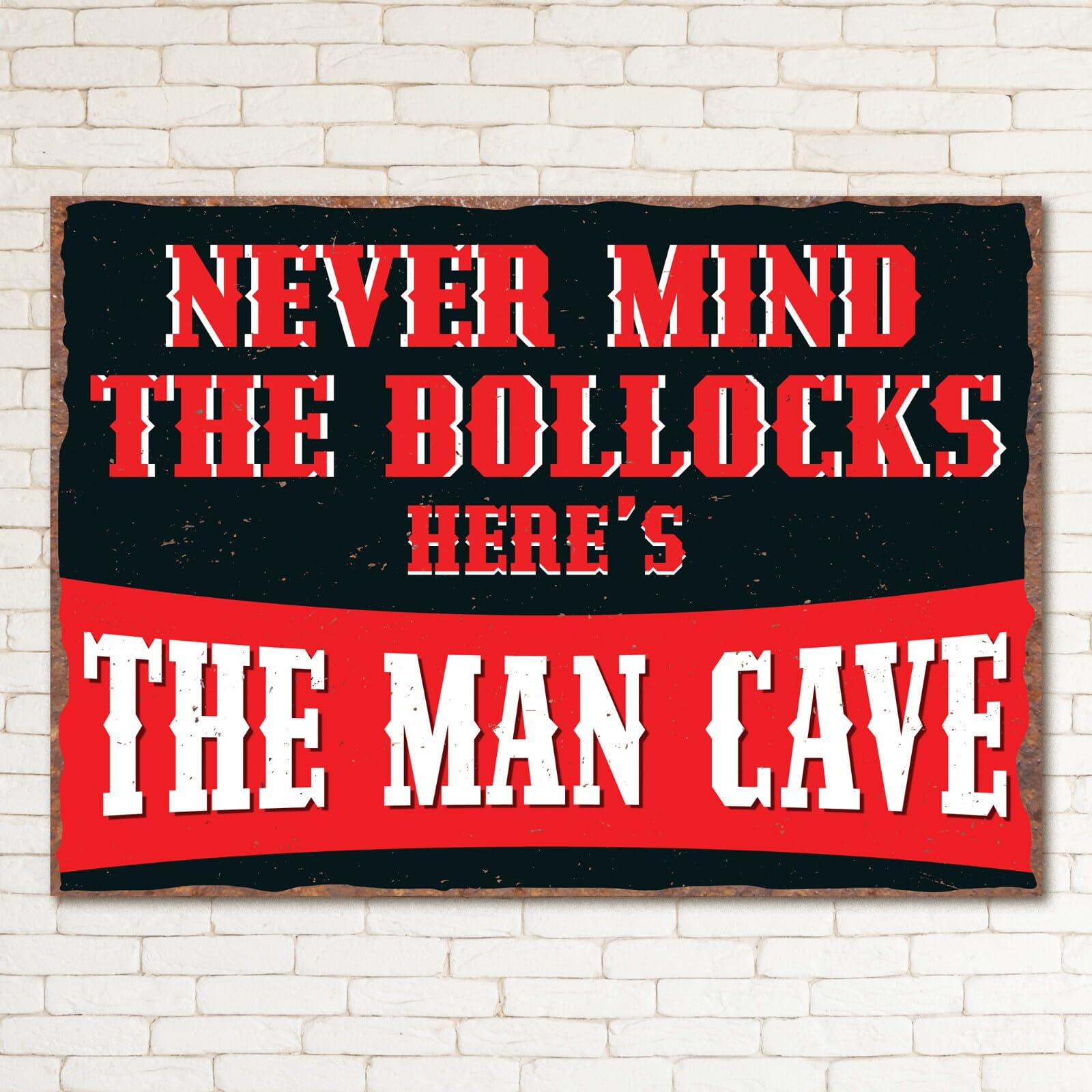 My Pixel Print Metal Sex Pistols Mind The Bollocks Retro Sign Man Cave Bar Pub Funny Plaque Vintage