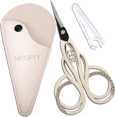 Tijeras de costura pequeñas, tijeras de precisión de punta afilada para manualidades, costura, bordado, punto de cruz, detalle de ganchillo, corte