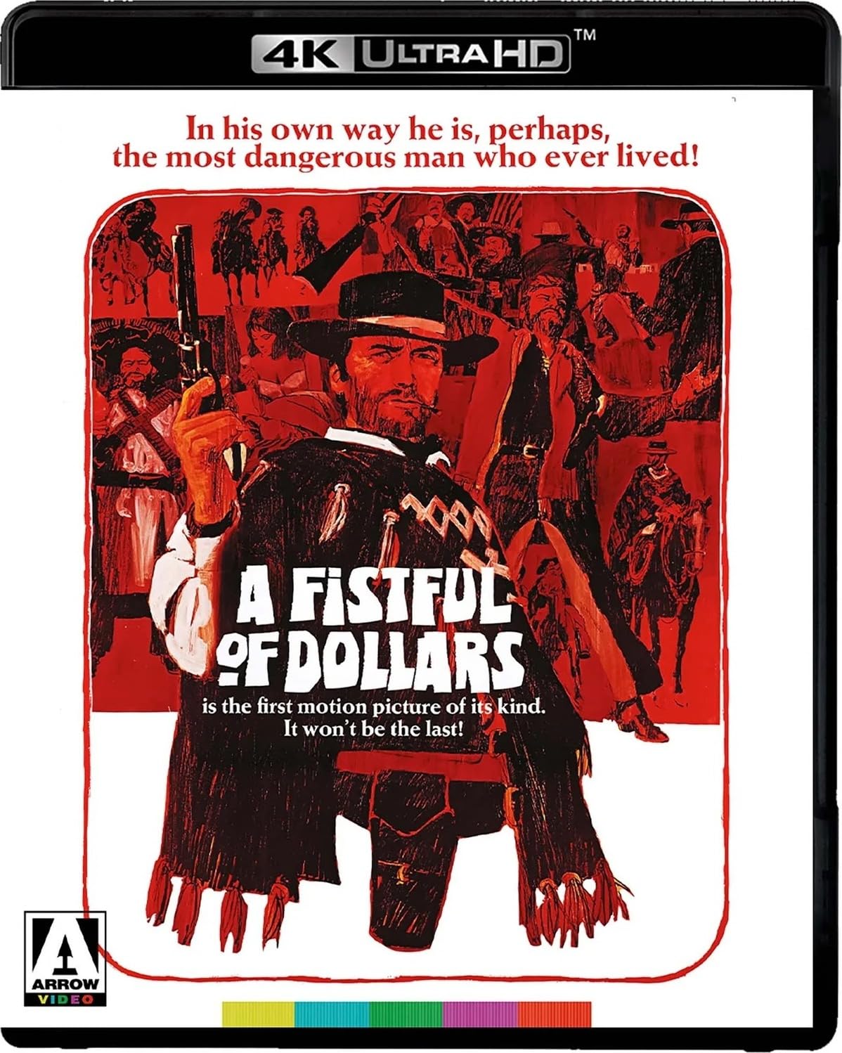 Clint Eastwood: The Dollars Trilogy – A Fistful of Dollars / For a Few Dollars More / The Good, the Bad and the Ugly (Special Edition, Reversible Cover, 7-Disc Set) [4K UHD + Blu-ray] [Region Free]