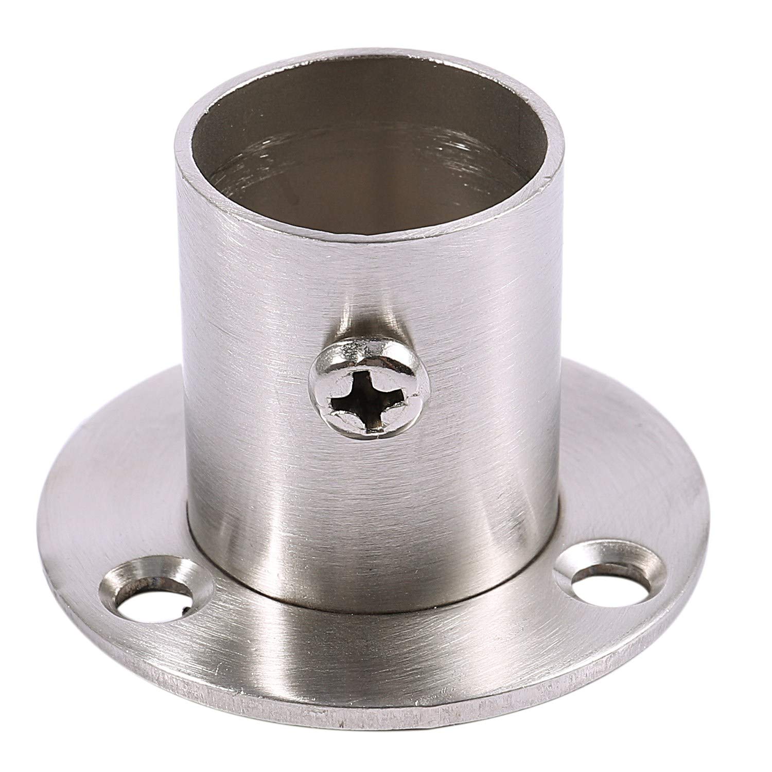 Lmohuytf Closet Wardrobe 22Mm Dia Pipe Hanging Rail Rod End Support Bracket