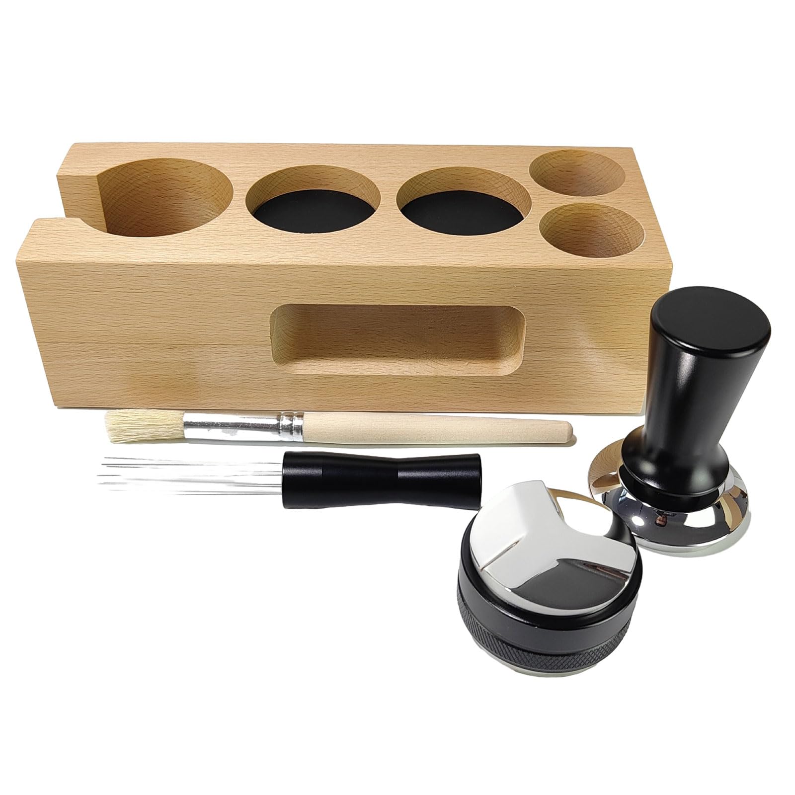 Générique Distributeur de café Pratique, Pack d ' Accessoires de café, Station de Dosage en Bois, agitateur, Parfait pour Les Amoureux, Fournitures de Cuisine de Bureau