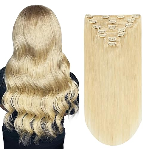 Miniatura 7 de Extensiones de cabello humano Remy liso con clip, extensiones de cabello humano color marrón oscuro, extensiones de cabello humano natural de doble