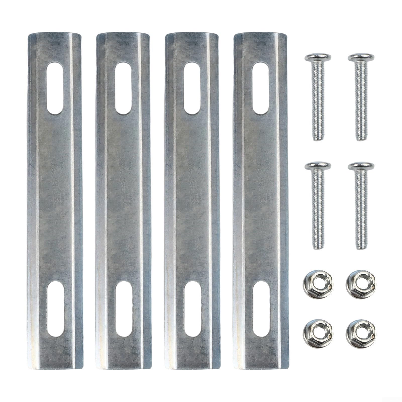 Todikaper Rear Rack Basket Adapter for Ebike and Scooter, Heavy Duty Steel Mounting Bracket for Mountain Folding Bikes, Silver(silver)