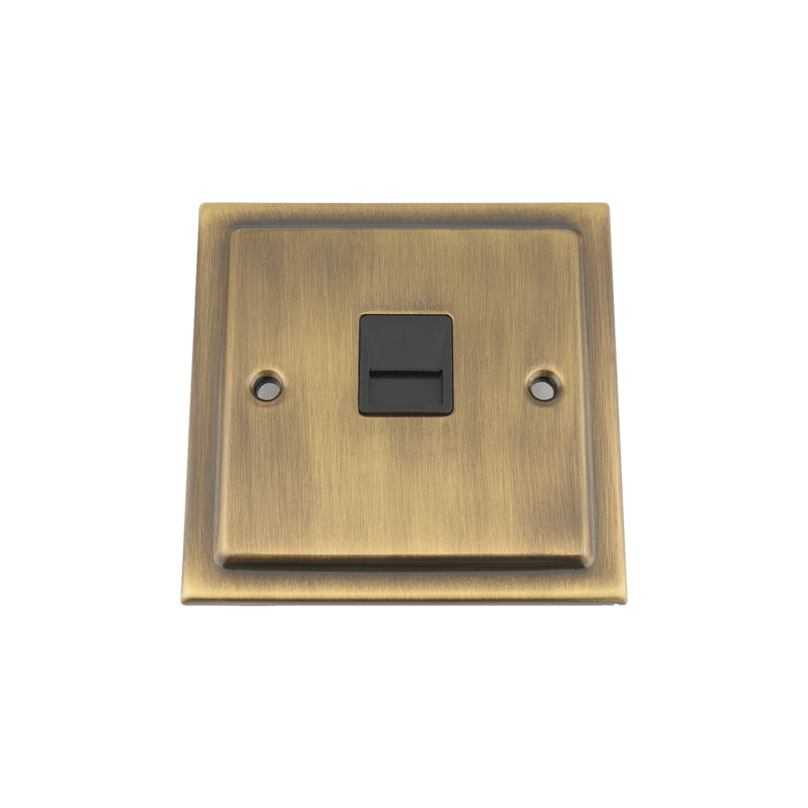 Master Telephone BT Plug Socket - Victorian - Antique Brass