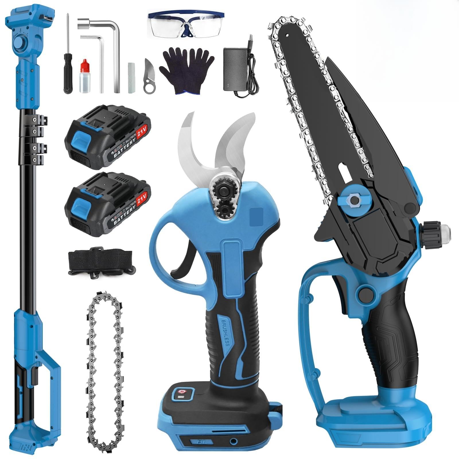 Amazon | 【新進化モデル】高枝チェーンソー 高枝電動バサミ 大容量