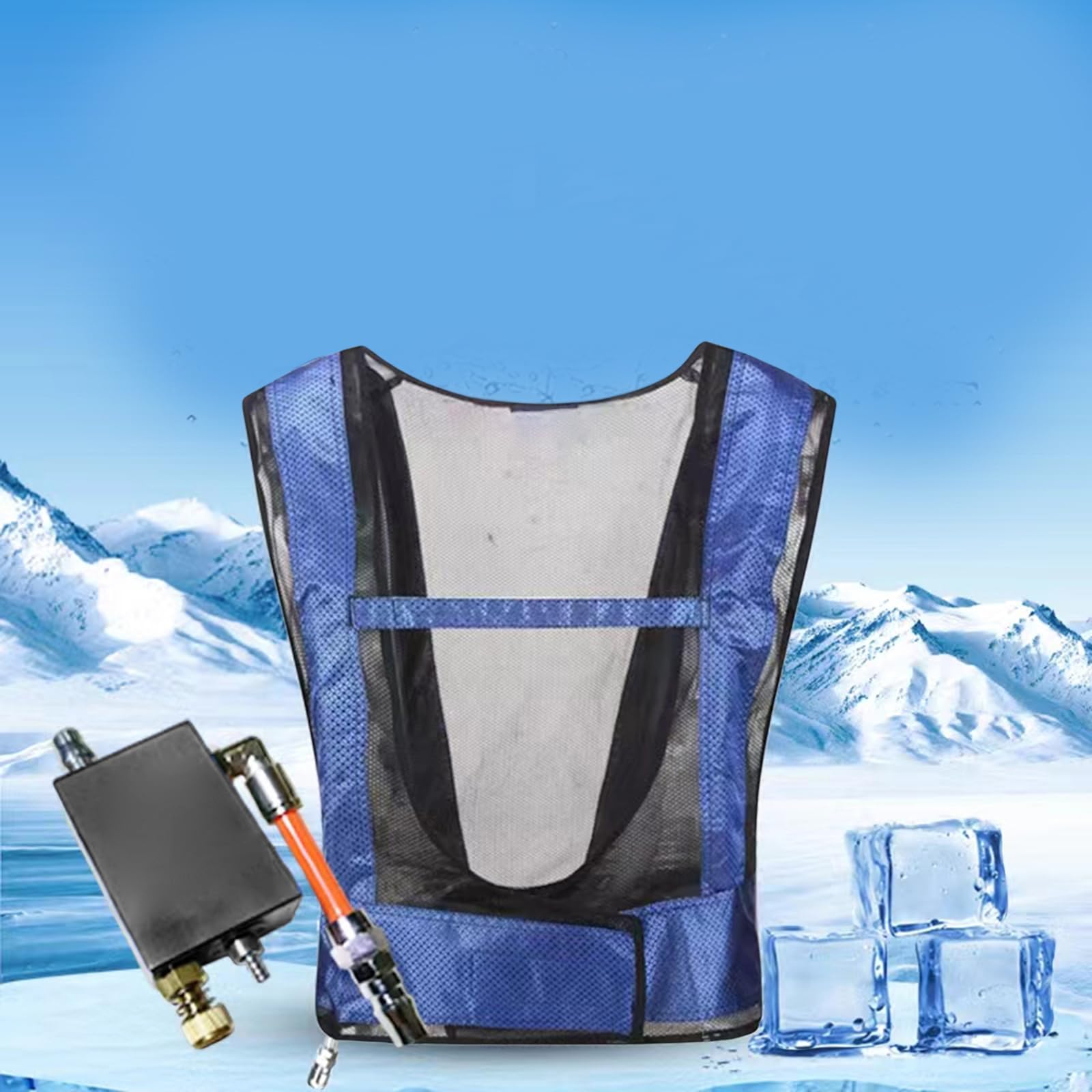 Gilet Gilet Refroidi À L'air Comprimé Pour Les Travailleurs L'usine Équipement Soulagement Contrainte Thermique Contrôle Température À Usage Industriel