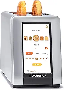 Revolution R270 High-Speed Touchscreen Toaster, 2-Slice Smart Toaster with Patented InstaGLO Technology & Gluten-Free, Panini & 16 Bread Modes