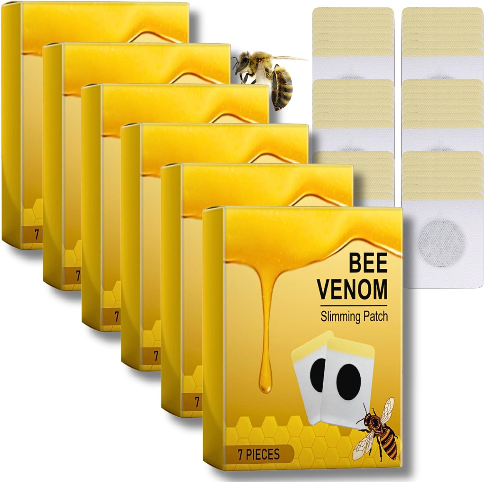 IZBEAUVO Bee Venom Lymphatic Drainage Patches for Body Shaping & Management - 42PCS