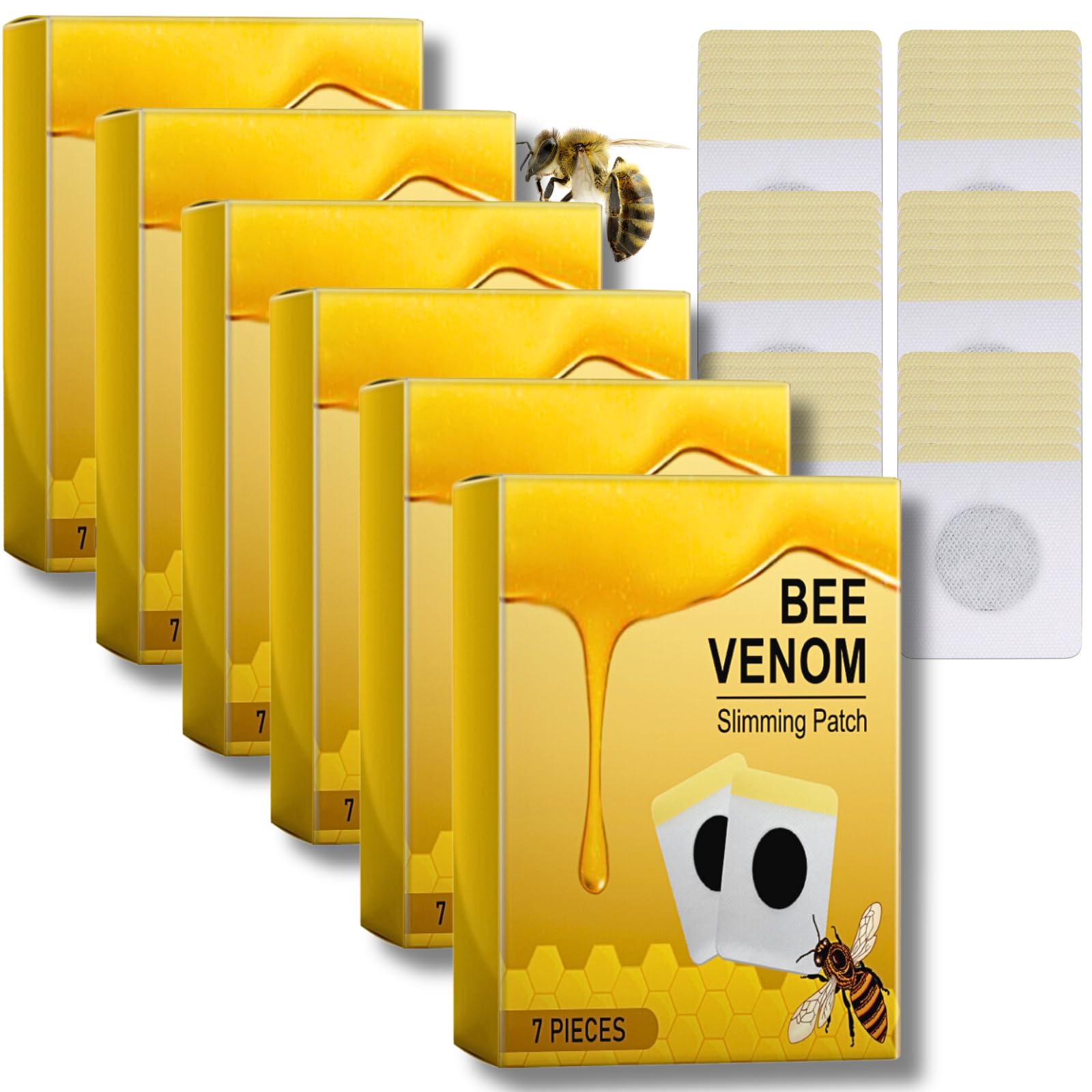 Bee Venom Lymphatic Drainage Patches for Body Shaping & Management - 42PCS