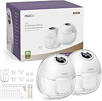 Nuliie S32 Hands-Free Wearable Breast Pump: 4 Modes, 9 Levels, 24mm Flange + Inserts, Anti-Leak, Easy Clean, 2-Pack