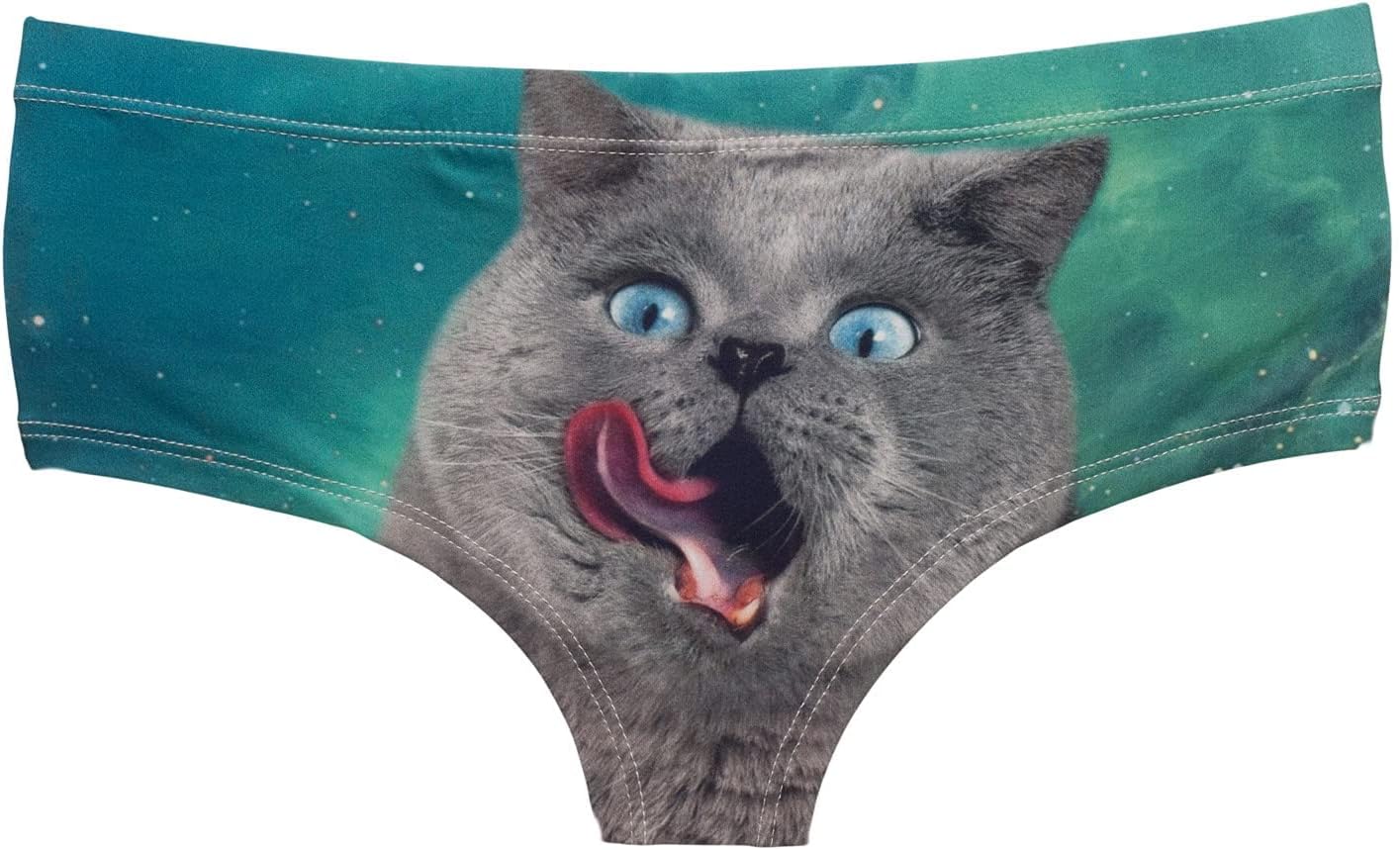 Hamrank Women's Cat Underwear Funny 3D Animal Printed Underwear Panties