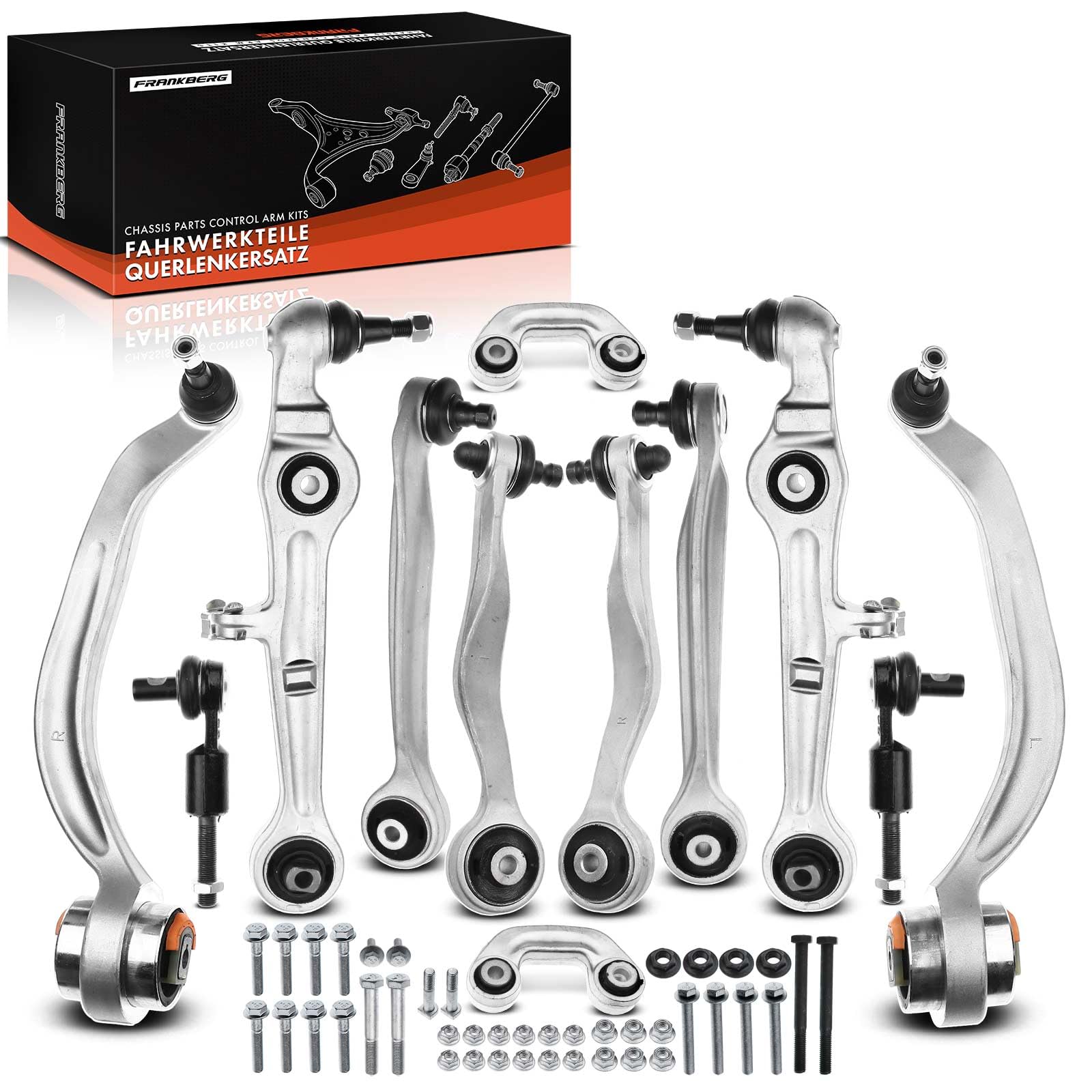 Frankberg Querlenker Satz Vorne Kompatibel mit A4 8E2 8EC B6 B7 2000-2008 A4 Avant 8ED 8E5 B6 B7 2001-2008 Replace# 8E0498998
