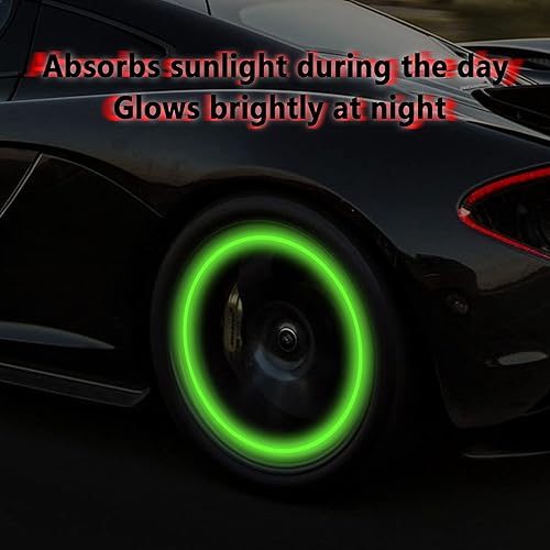 Miniatura 3 de 12 fundas de rueda que brillan en la oscuridad, divertido vástago de válvula de neumático de cultura pop, cubierta de vástago de válvula antifugas