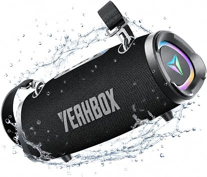 YEAHBOX Sonic Boom 100W Portable Bluetooth Speaker, Outdoor Speaker, RGB