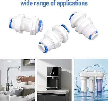 1/4 Inch Non-Return Valve, 5 Pack White Plastic Quick Push Fit