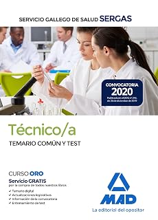 Técnico-a del servicio gallego de salud. Temario común y test