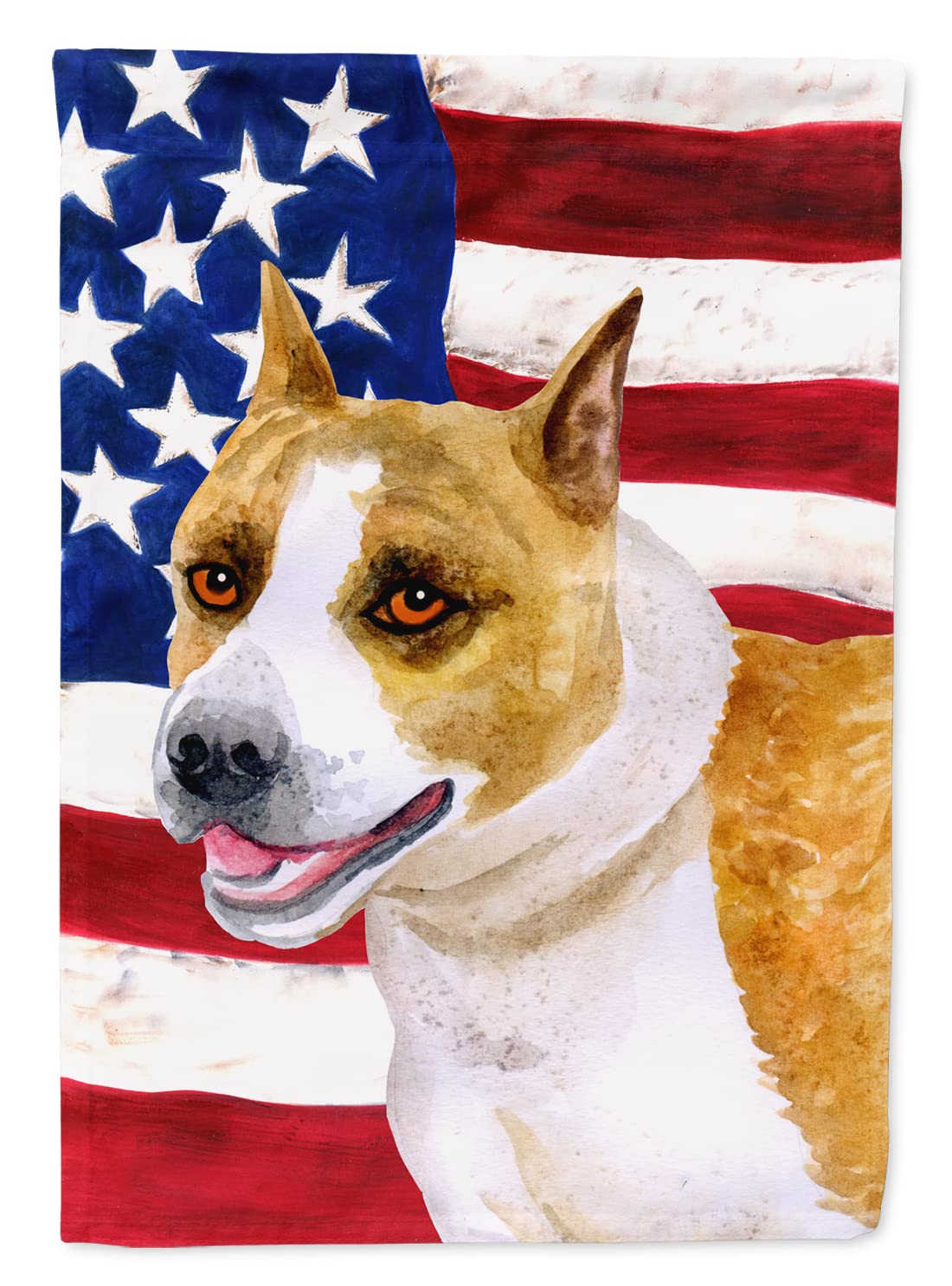 Drapeau American Staffordshire grande taille en toile imprimé patriotique pour maison