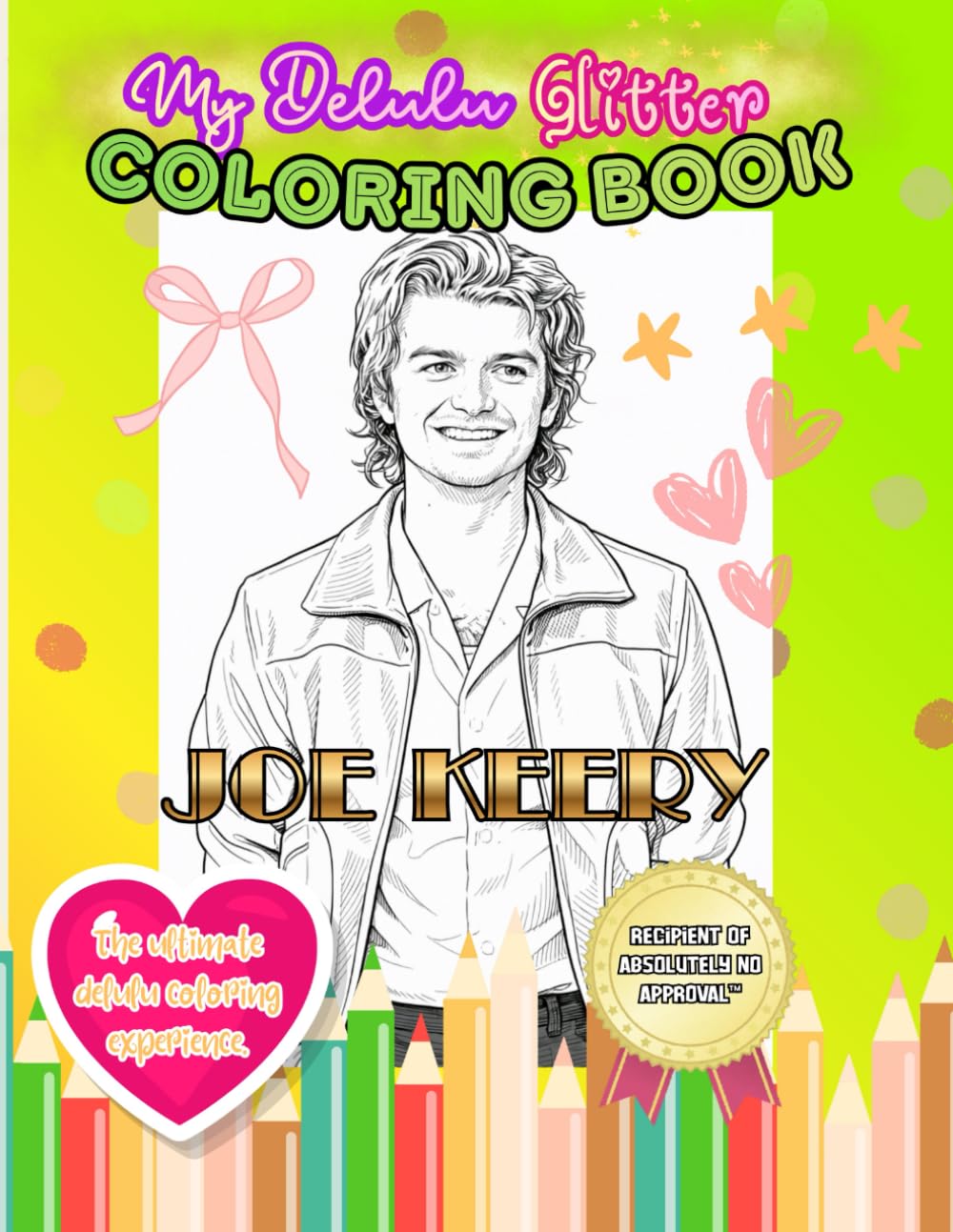 My Delulu Glitter Coloring Book: Joe Keery