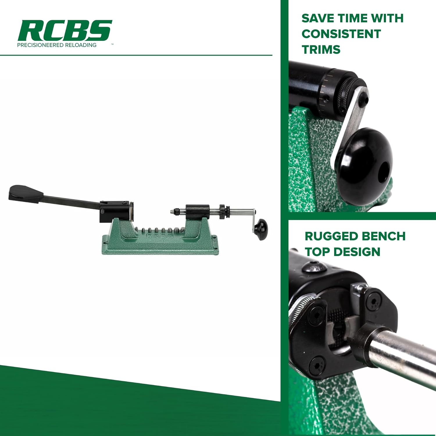 RCBS Trim Pro-2 Manual Case Trimmer Kit, Precision Trimming Kit for Reloading, Multi color