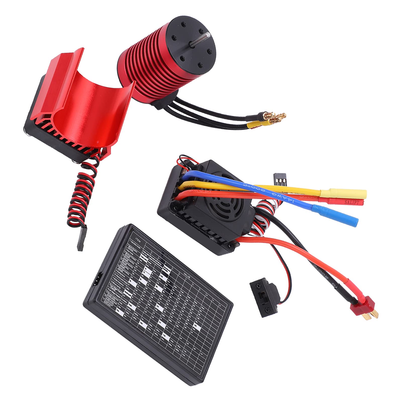 Yctze Zestaw Silników Bezszczotkowych F540 3300KV z 60A ESC i kartą programową do Samochodu RC /10 - Wysoka wydajność