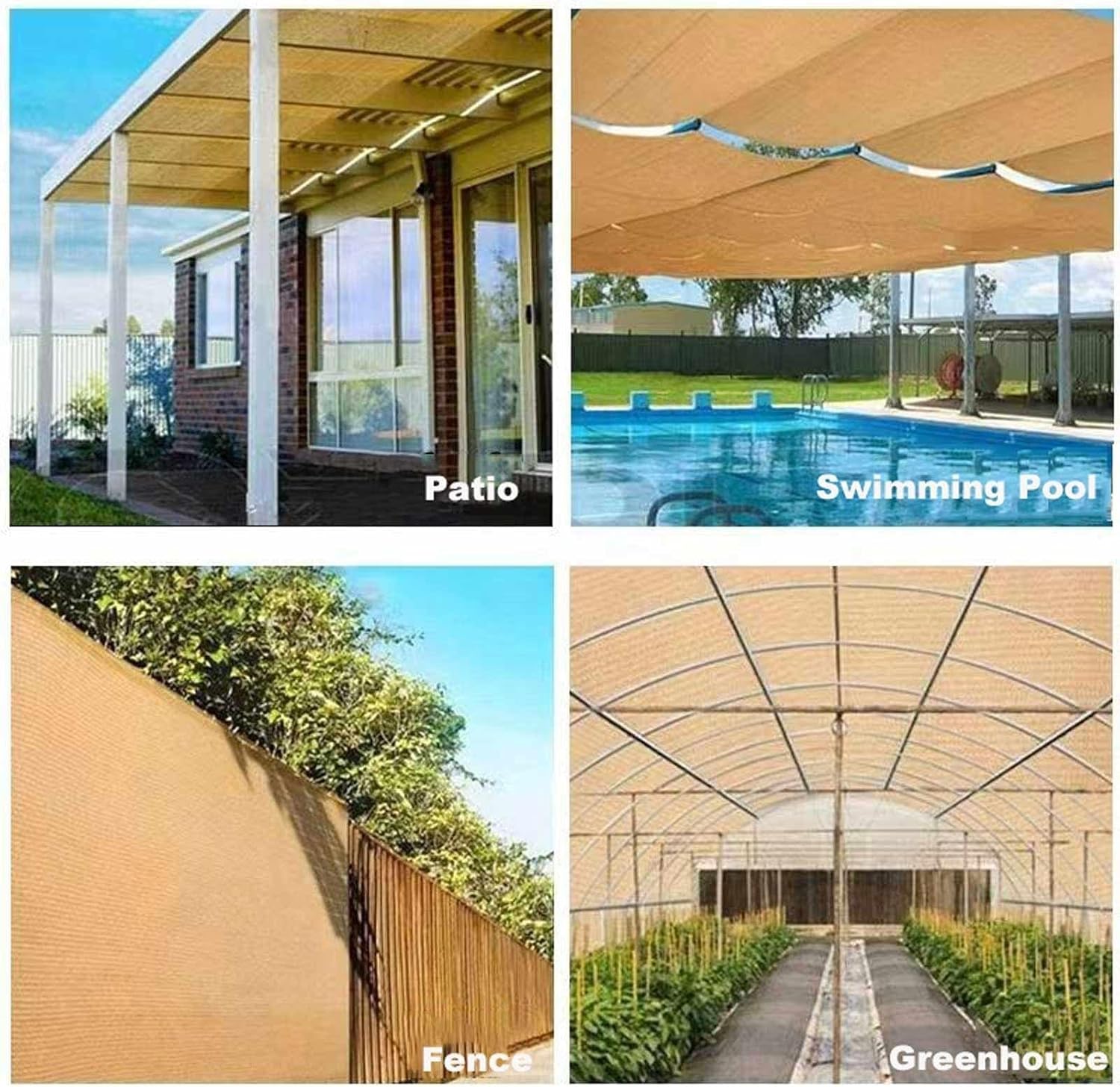 85% Shading Rate Shade Cloth Garden Shade Mesh Netting Outdoor Sun Shade Cover with Grommets for Outdoor Balcony Patio Courtyard(2x3.0m/6.6'x9.8')