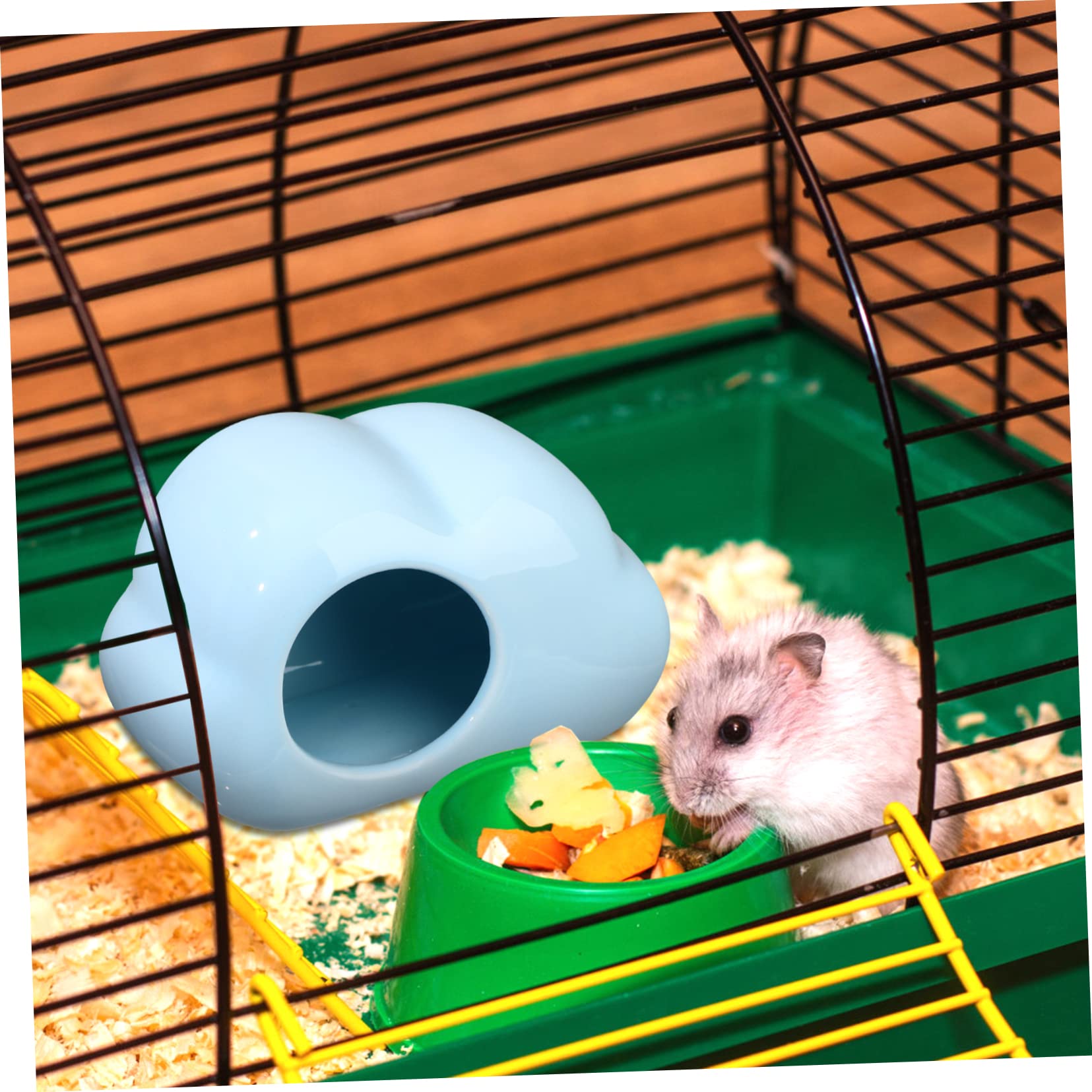 Veemoon Keramik Hamsterhaus in Wolkenform, 2 Stück, Sommer