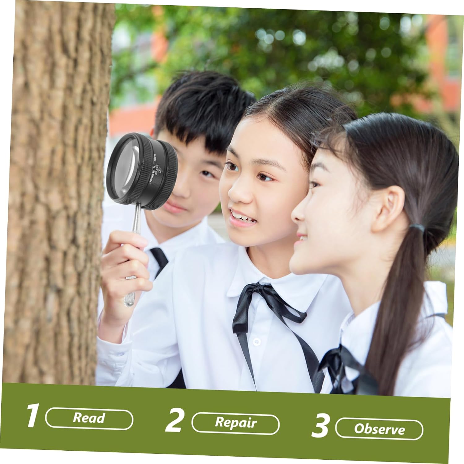 Jewelers Loupe Magnifier Handheld Magnifying Glass for Jewelry Antiques Reading Cleaning Cloth