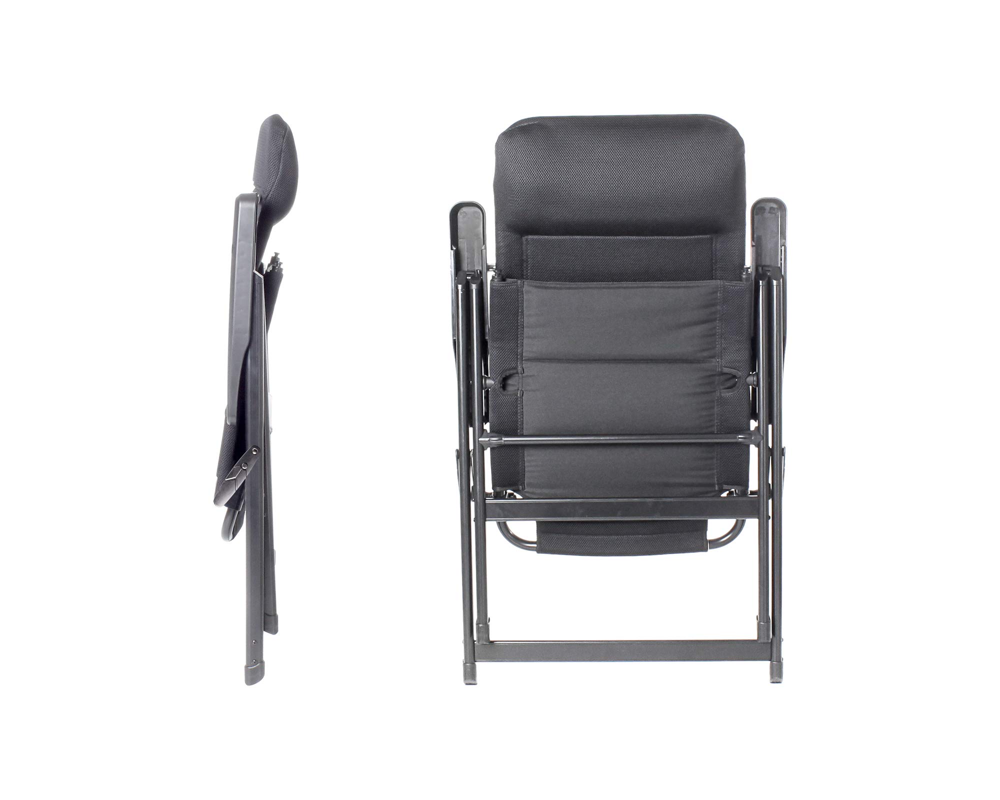 Brunner Aravel 3D Ergonomiczne krzesło kempingowe, L, Czarny