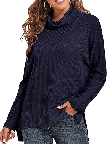 loose turtleneck top