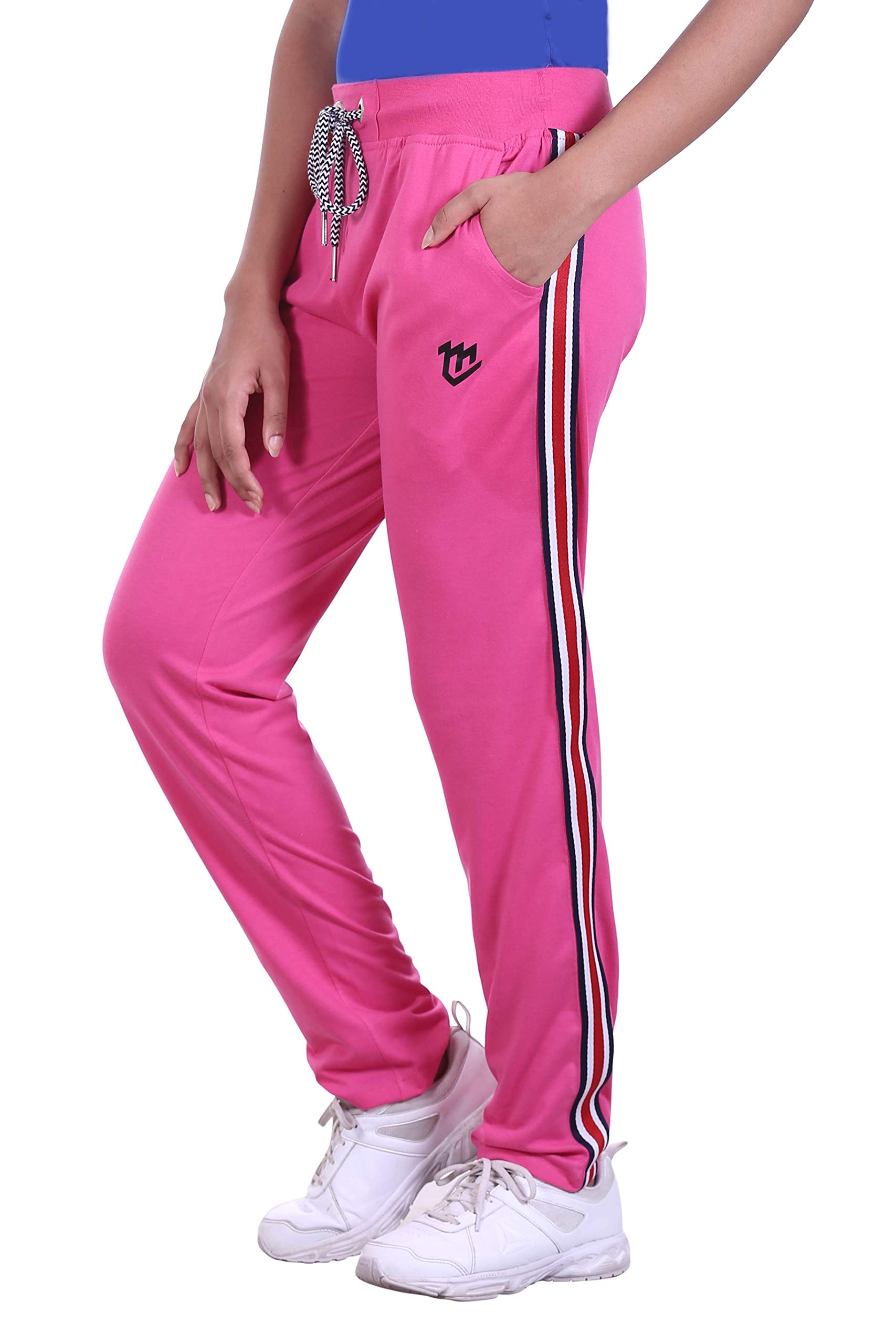 Women's Regular Fit Trackpants (La-Nl-Trp_Pink_Xxxxx-Large)