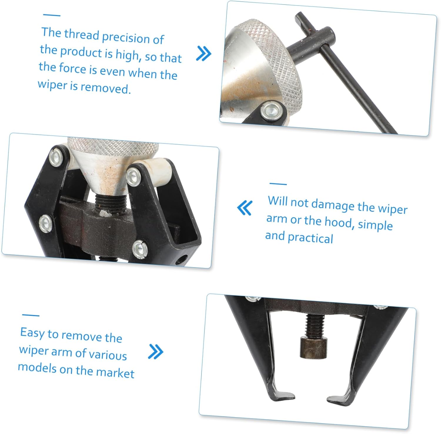 Mobestech Adjustable Wiper Arm Puller Tool for Easy Removal of Windshield Wipers Construction Simple Compatible Various Vehicle Models