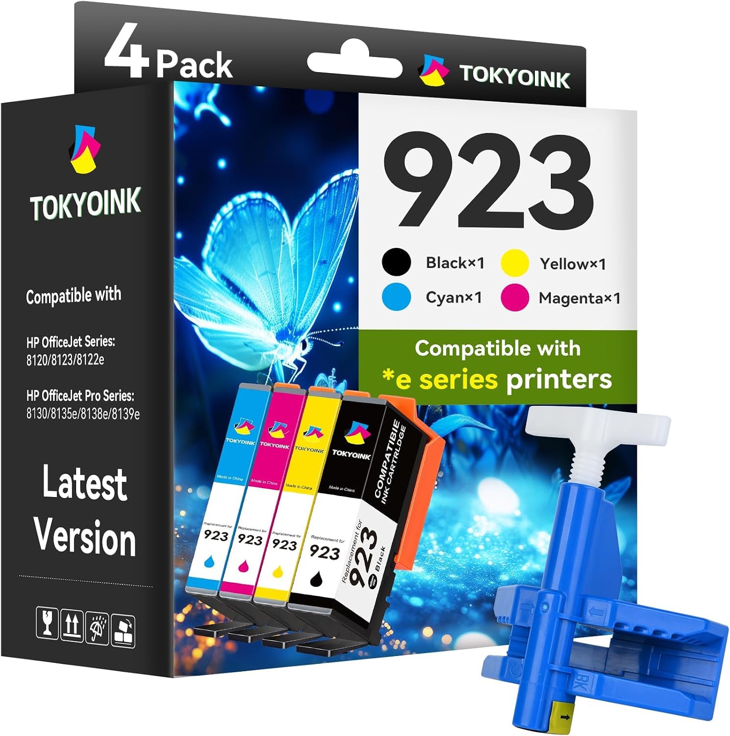 Photo 1 of TOKYOINK 923 Ink Cartridges Combo Pack for HP