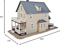 Vista 5 de Walthers Trainline HO Escala Modelo Casa de Dos Pisos 3 x 7. 3.0 x 7.0 in