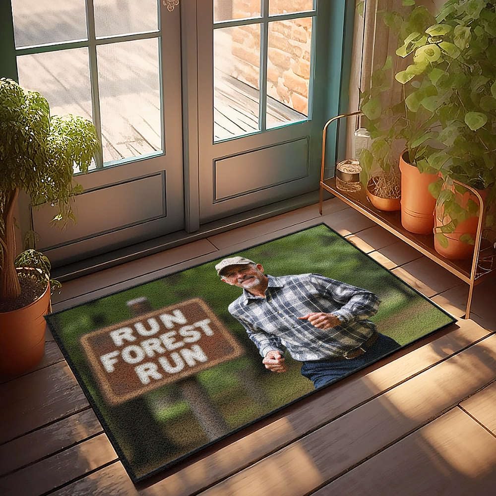 Paillasson forêt extérieur 50x80 cm tapis d'entrée pour maison de campagne