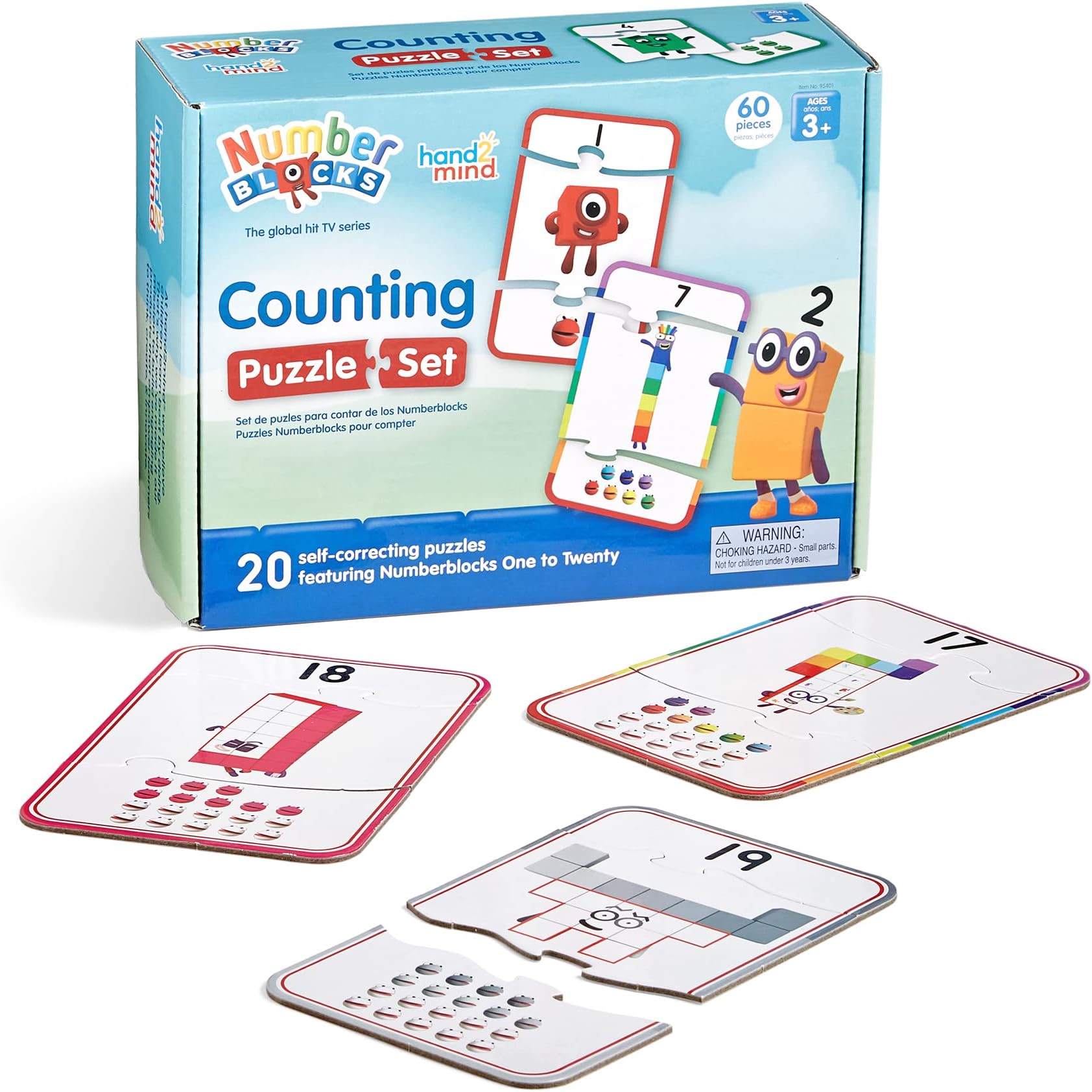 Numberblocks Counting Puzzle Set, Number Puzzle, Counting Games for Kids Ages 3-5, Numbers for Toddlers, Math Games for Kids, Matching Game, Educational Toys, Preschool Learning Activities