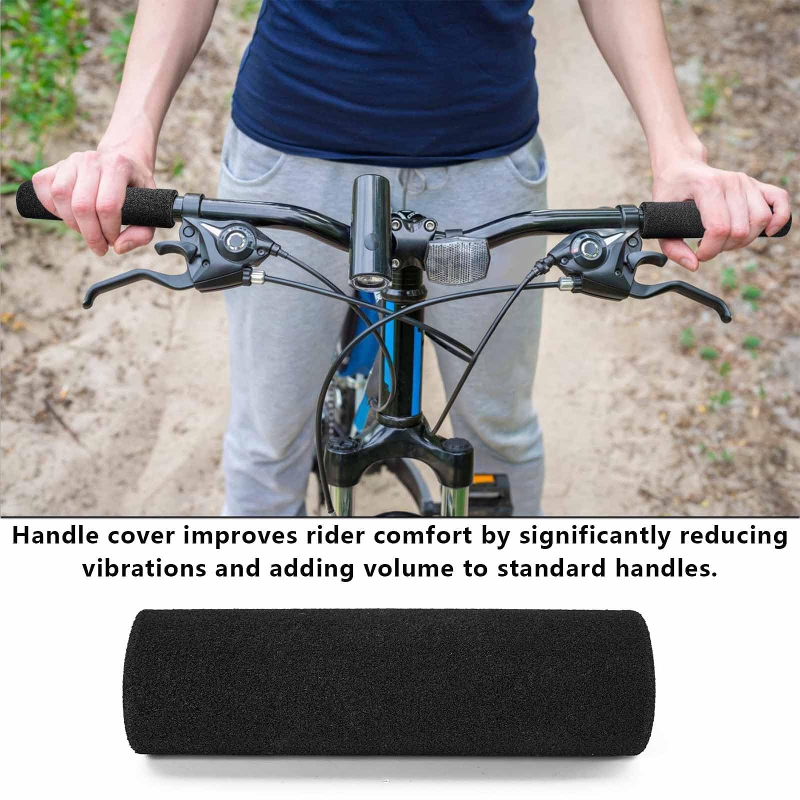 4 Pezzi Copri Manopole in Spugna Universali per Manubrio, Manopole Per Manubrio Moto, Comfort Copertura Antiscivolo Anti-Vibrazione per Moto Bicicletta/Mountain Bike
