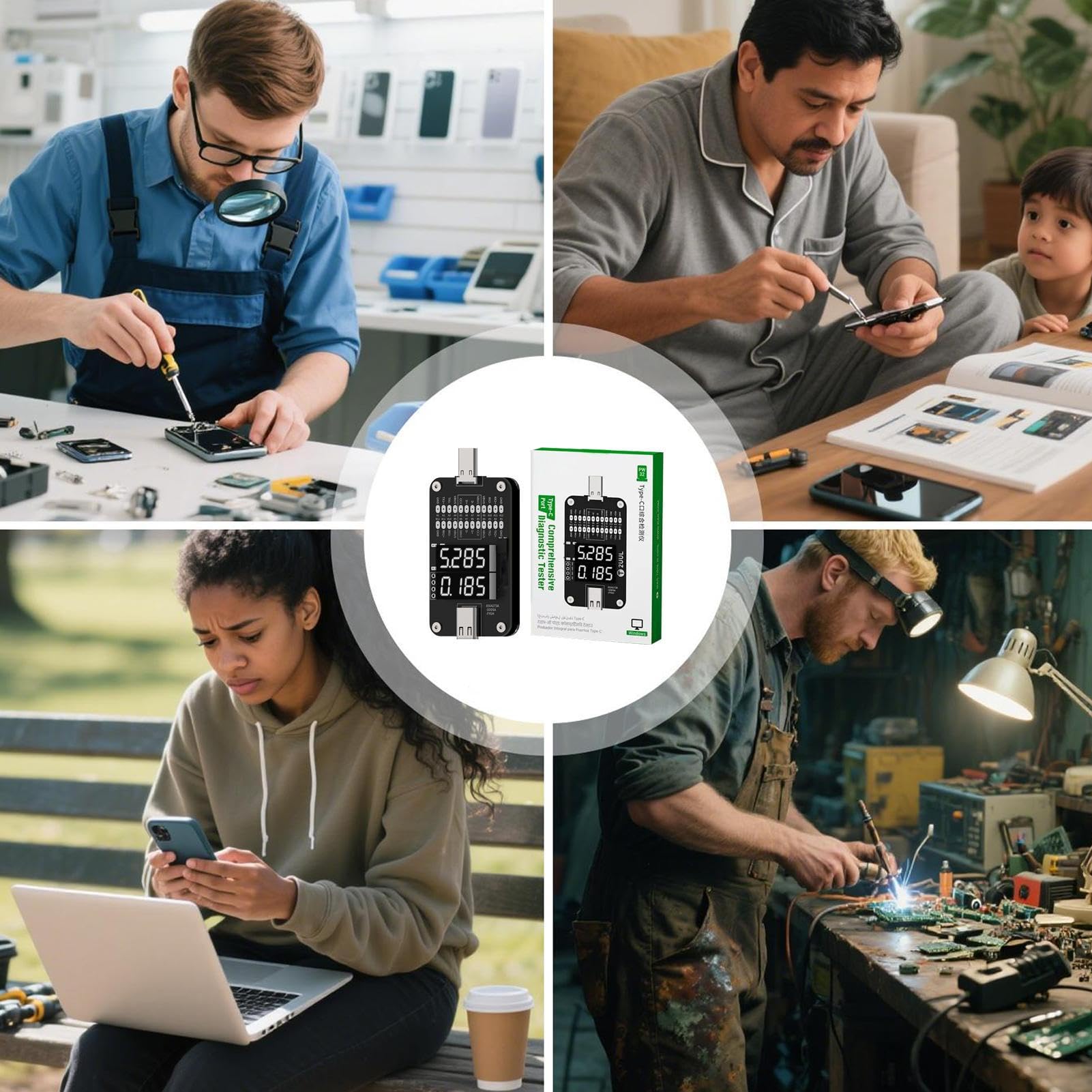 Testeur D'Alimentation Type C Détecteur De Courant